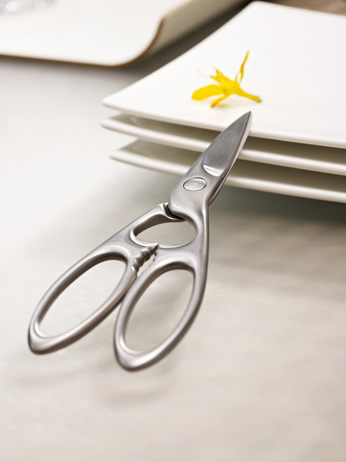 Twin Select Vielzweckschere, Stahl matt, 200mm in Schwarz präsentiert im Onlineshop von KAQTU Design AG. Küchenhelfer ist von Zwilling Kitchen