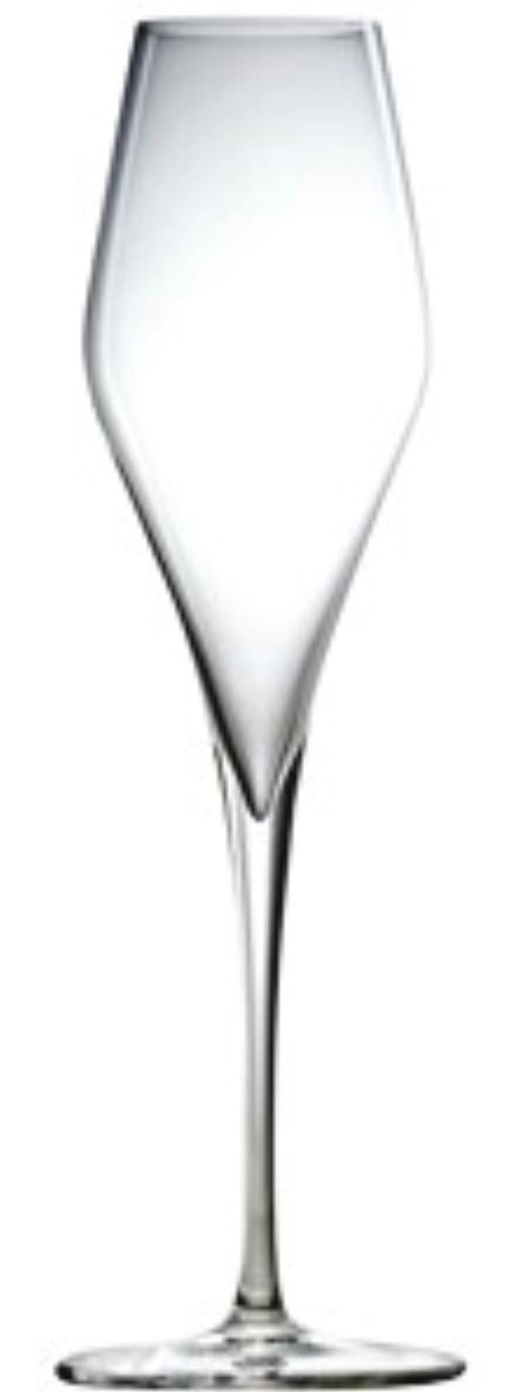 Q1 Champagner 300ml h:270mm in Transparent präsentiert im Onlineshop von KAQTU Design AG. Wein- & Sektglas ist von Stölzle