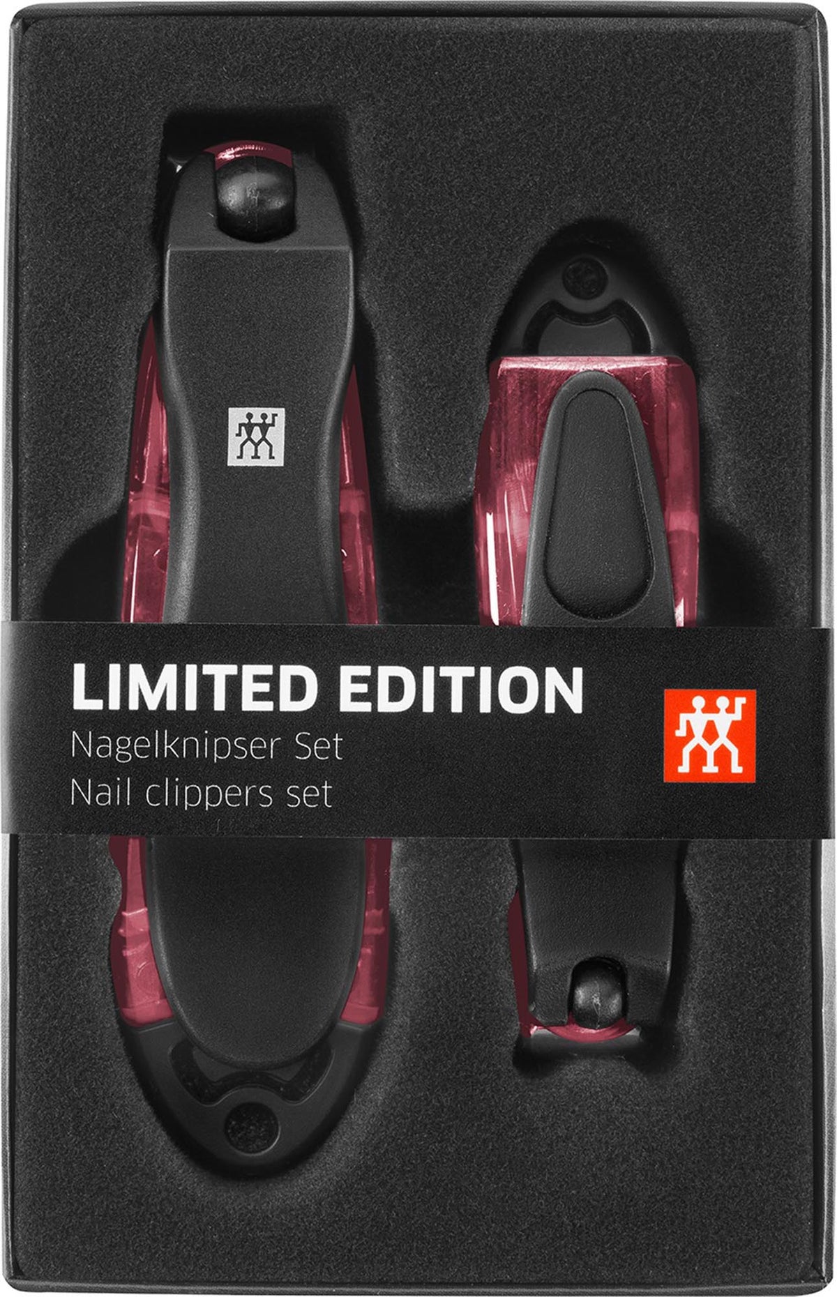 Nagelknipser Set 2-tlg., Rot in Pink präsentiert im Onlineshop von KAQTU Design AG. Pflege ist von Zwilling Beauty