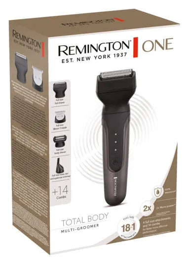 Der REMINGTON PG780 Multigroomer bietet vielseitige Pflege für Bart und Körper mit präzisen Aufsätzen und kabelloser Nutzung.