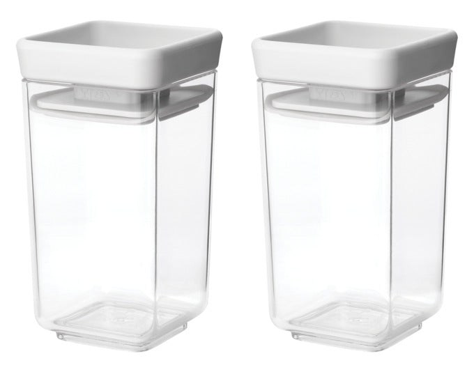 BRABANTIA Vorratsdosen Set Tasty+ 2-teilig light grey 2x0.15 l in  präsentiert im Onlineshop von KAQTU Design AG. Aufbewahrungsdose ist von BRABANTIA