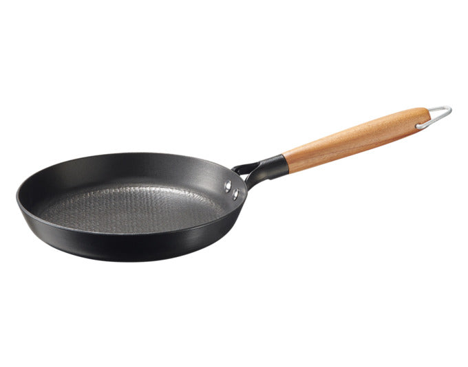Kitchen professional frying pan Country Guss enamelled with wooden handle Ø 24x4 cm