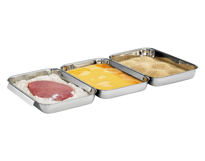 KÜCHENPROFI Panier-Set 3-teilig Inox 22x15x3cm in  präsentiert im Onlineshop von KAQTU Design AG. Schüssel ist von KÜCHENPROFI