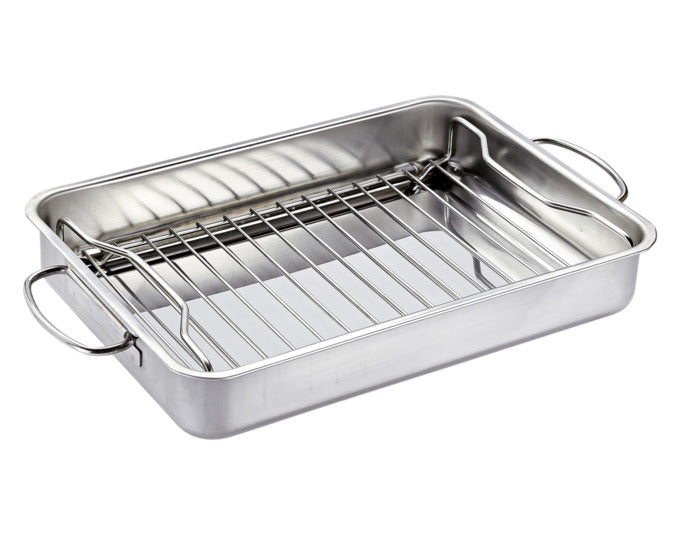 KÜCHENPROFI Grill- und Ofenbräter Style BBQ Inox 3.6 l 34x24x5.5 cm in  präsentiert im Onlineshop von KAQTU Design AG. Topf ist von KÜCHENPROFI