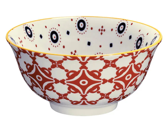 CILIO Bowl Amici Kacheln Porzellan 500 ml ø 15.5x7 cm in  präsentiert im Onlineshop von KAQTU Design AG. Schale ist von CILIO