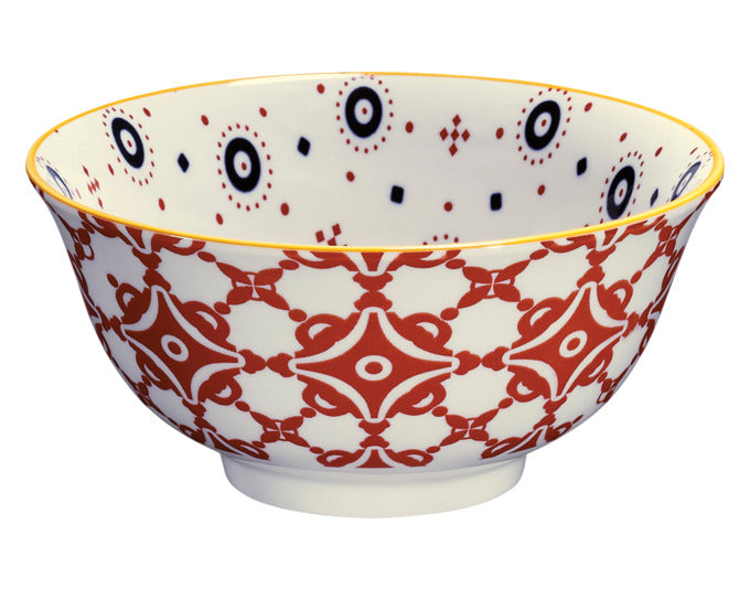 CILIO Bowl Amici Kacheln Porzellan 500 ml ø 15.5x7 cm in  präsentiert im Onlineshop von KAQTU Design AG. Schale ist von CILIO