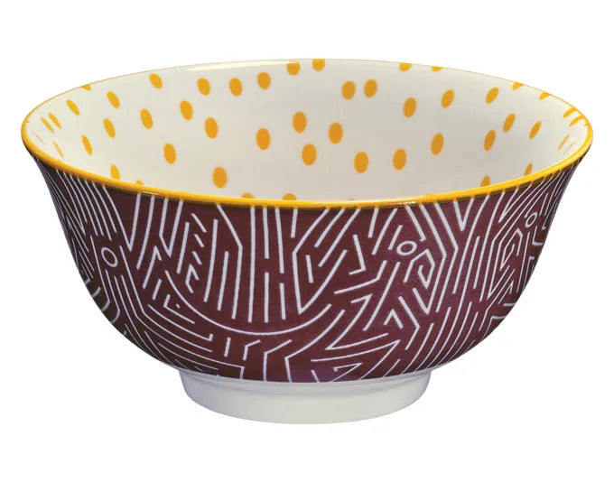 CILIO Bowl Amici Linien Porzellan 500 ml ø 15.5x7 cm in  präsentiert im Onlineshop von KAQTU Design AG. Schale ist von CILIO