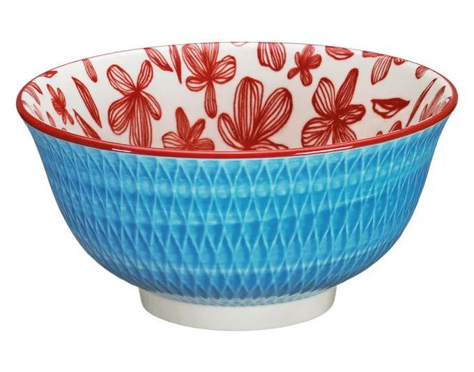 CILIO Bowl Amici Rauten blau Porzellan 500 ml ø 15.5x7 cm in  präsentiert im Onlineshop von KAQTU Design AG. Schale ist von CILIO