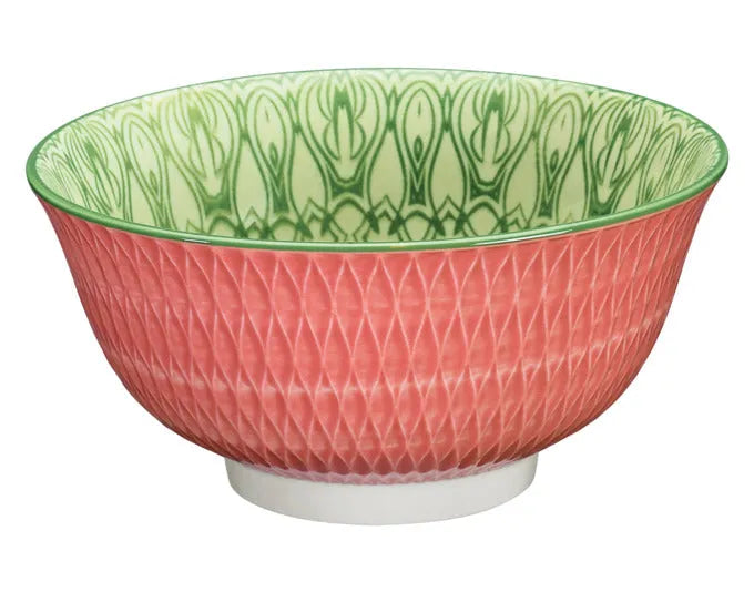 CILIO Bowl Amici Rauten rosa Porzellan 500 ml ø 15.5x7 cm in  präsentiert im Onlineshop von KAQTU Design AG. Schale ist von CILIO