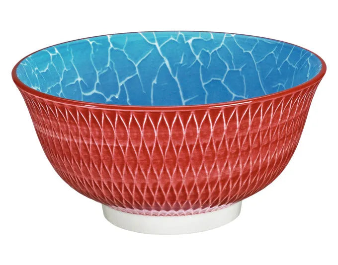 CILIO Bowl Amici Rauten rot Porzellan 500 ml ø 15.5x7 cm in  präsentiert im Onlineshop von KAQTU Design AG. Schale ist von CILIO
