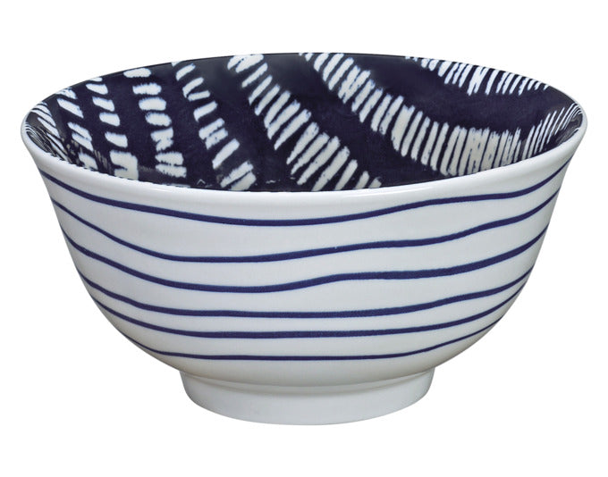 CILIO Bowl Amici Striche Porzellan 500 ml ø 15.5x7 cm in  präsentiert im Onlineshop von KAQTU Design AG. Schale ist von CILIO