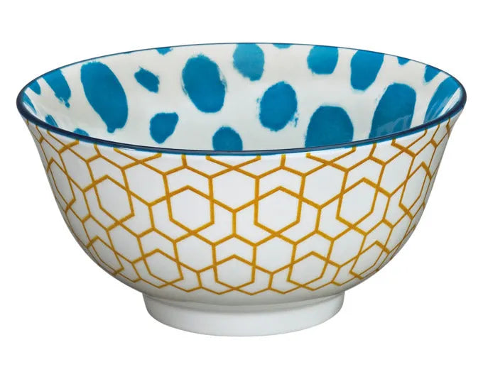CILIO Bowl Amici Waben Porzellan 500 ml ø 15.5x7 cm in  präsentiert im Onlineshop von KAQTU Design AG. Schale ist von CILIO