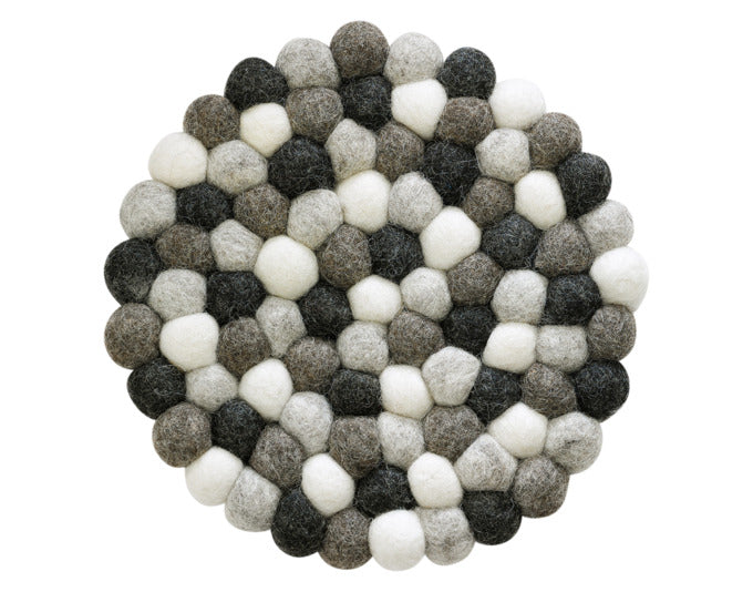 CILIO Untersetzer Lana Grigio Schafwolle ø 21 cm in  präsentiert im Onlineshop von KAQTU Design AG. Pfannenuntersatz ist von CILIO