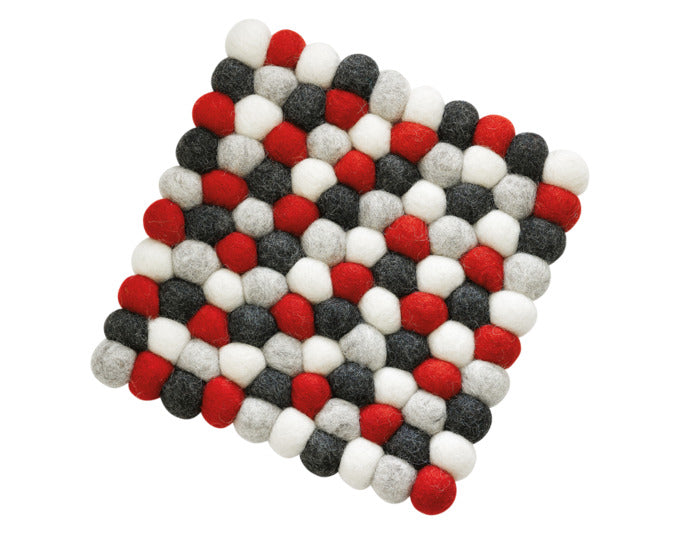 CILIO Untersetzer Lana Rosso Schafwolle 21x21cm in  präsentiert im Onlineshop von KAQTU Design AG. Pfannenuntersatz ist von CILIO