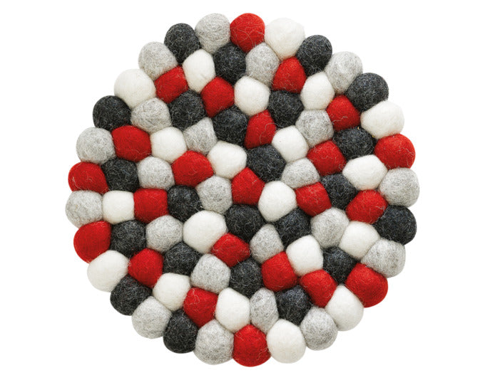 CILIO Untersetzer Lana Rosso Schafwolle ø 21 cm in  präsentiert im Onlineshop von KAQTU Design AG. Pfannenuntersatz ist von CILIO