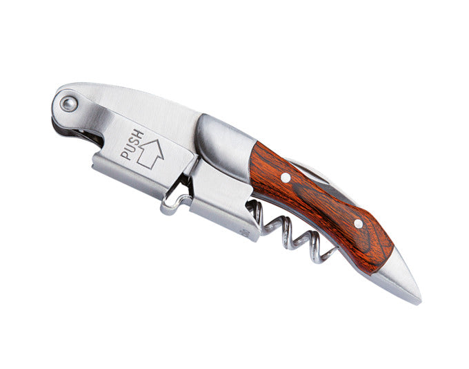 CILIO Kellnermesser Legno Edelstahl satiniert Holz 3 Funktionen 12 cm in  präsentiert im Onlineshop von KAQTU Design AG. Weinzubehör ist von CILIO
