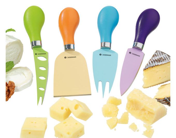 ZASSENHAUS Käsemesser-Set Easy Cut Classic 4-teilig 19x17x3 cm in  präsentiert im Onlineshop von KAQTU Design AG. Käsezubehör ist von ZASSENHAUS