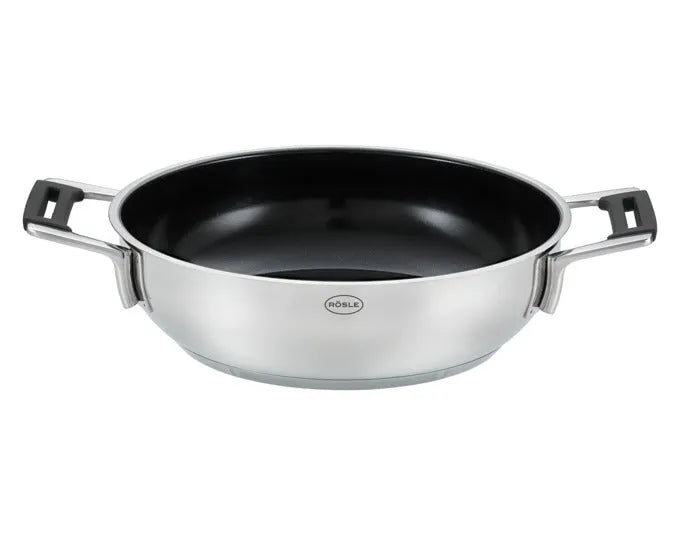 RÖSLE Servierpfanne SilencePro Keramik ProCeraPlus ø 28 cm in  präsentiert im Onlineshop von KAQTU Design AG. Topf ist von RÖSLE