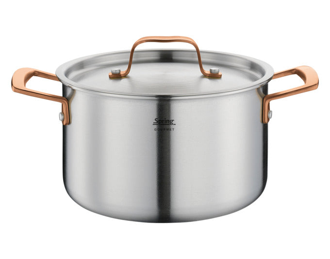 SPRING Kochtopf Gourmet Roségold 6.5 l ø 24x14 cm in  präsentiert im Onlineshop von KAQTU Design AG. Topf ist von SPRING