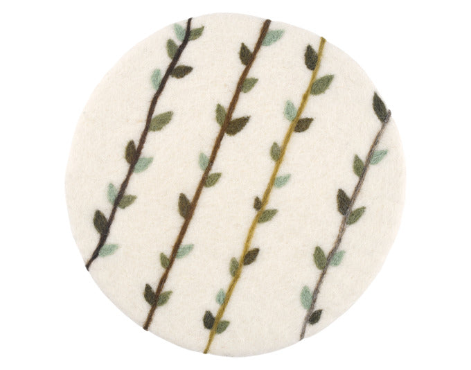 CILIO Untersetzer Lana Love grau weiss ø 21 cm in  präsentiert im Onlineshop von KAQTU Design AG. Pfannenuntersatz ist von CILIO