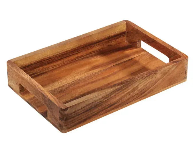 ZASSENHAUS Serviertablett Akazie 33x22x6 cm in  präsentiert im Onlineshop von KAQTU Design AG. Tablett ist von ZASSENHAUS