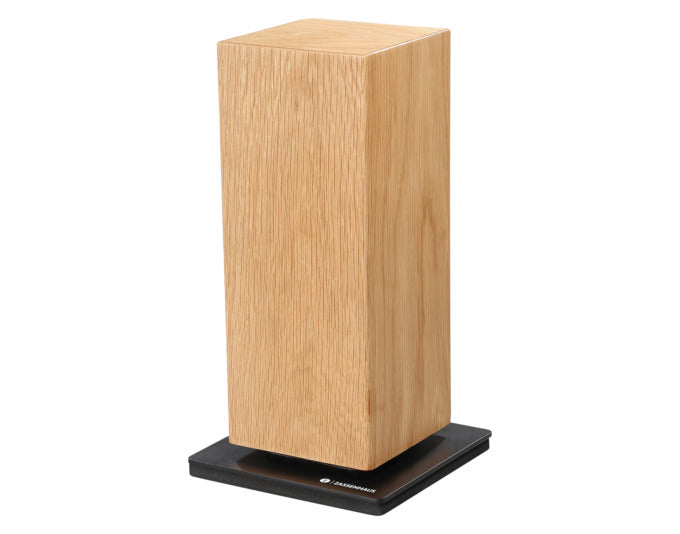 ZASSENHAUS Magnet-Messerblock Spin Eiche drehbar bis 8 Messer 13x13x25.5 cm in  präsentiert im Onlineshop von KAQTU Design AG. Küchenhelfer ist von ZASSENHAUS