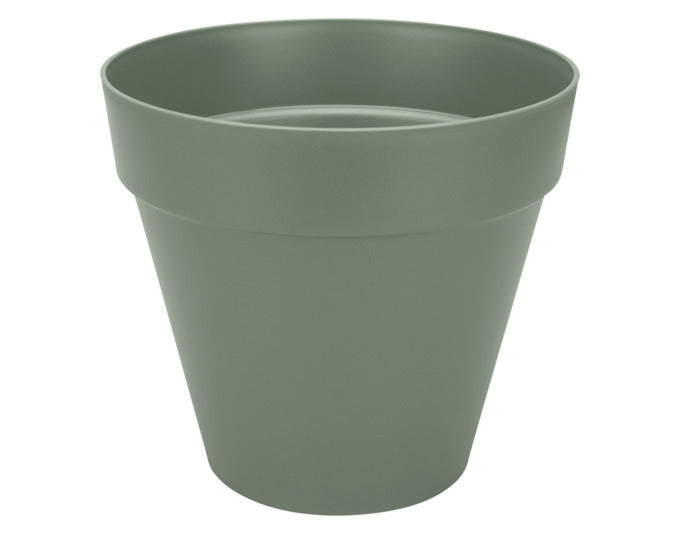 ELHO Vaso loft urban round wheels 40 cm verde pistacchio