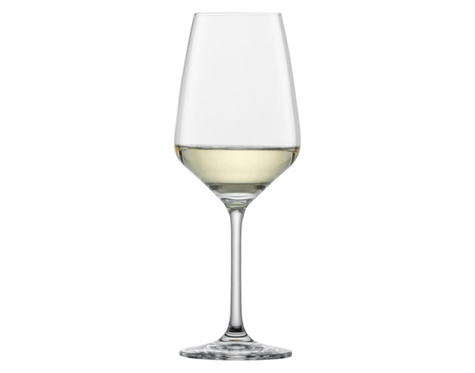 Elegante SCHOTT ZWIESEL Weißweingläser Tulip 0,4 l, 4er-Set, ideal für stilvollen Weingenuss, robust und spülmaschinenfest.