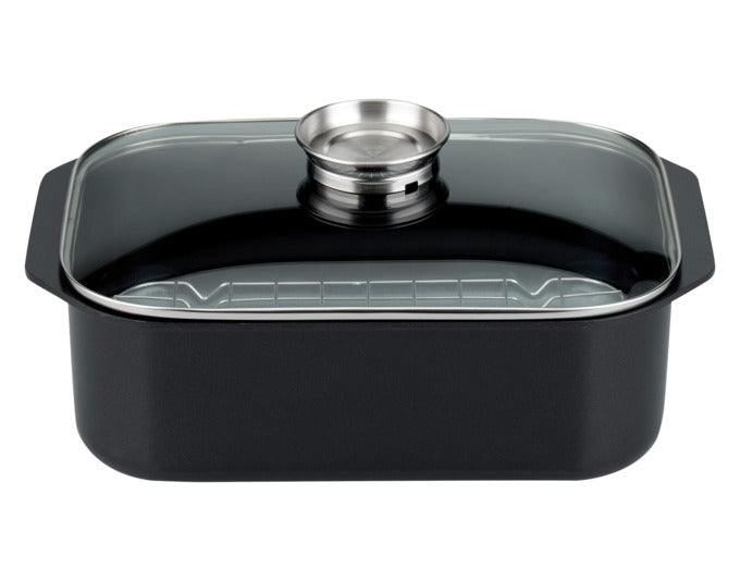 <tc>ELO</tc> Roasting pan Pure Trend 5.7 l 40x26x16.5 cm with stainless steel grill