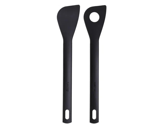 KISAG Kochkellen Set 1 Kochlöffel 1 Lochkelle Polyamid schwarz in  präsentiert im Onlineshop von KAQTU Design AG. Küchenhelfer ist von KISAG