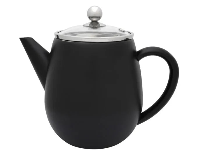 BREDEMEIJER Teekanne Duet Eva schwarz matt 1.1 l in  präsentiert im Onlineshop von KAQTU Design AG. Kanne ist von BREDEMEIJER
