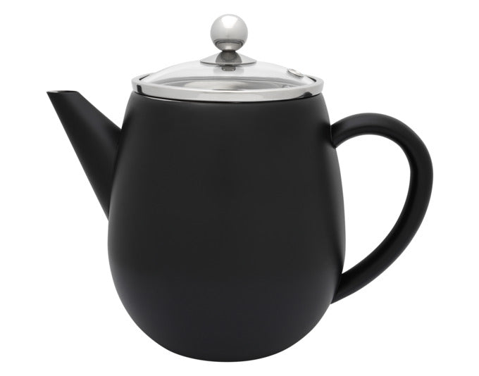 BREDEMEIJER Teekanne Duet Eva schwarz matt 1.1 l in  präsentiert im Onlineshop von KAQTU Design AG. Kanne ist von BREDEMEIJER