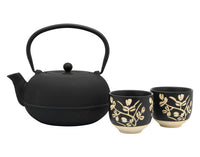 BREDEMEIJER Teeset Sichuan 3-teilig schwarz/ecru 1 l