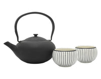 BREDEMEIJER Teeset Shanxi 3-teilig schwarz/weiss 1 l