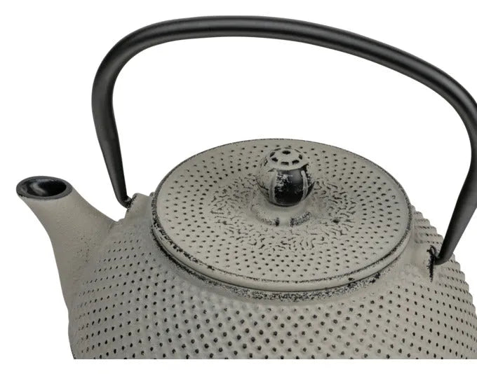 Elegante graue Teekanne Jang von BREDEMEIJER, 1.1 l, ideal für stilvollen Teegenuss, hochwertig und funktional.