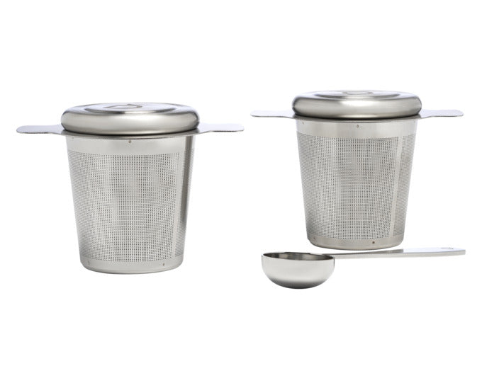 BREDEMEIJER Teefilter 2 Stück Inox mit Masslöffel in  präsentiert im Onlineshop von KAQTU Design AG. Küchenhelfer ist von BREDEMEIJER