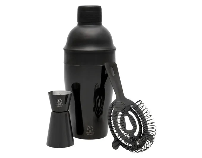 LEOPOLD Barset Start 3-teilig schwarz matt in  präsentiert im Onlineshop von KAQTU Design AG. Barzubehör ist von LEOPOLD