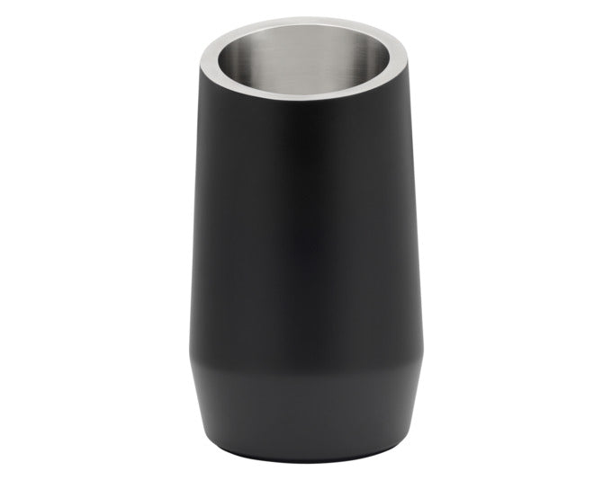 LEOPOLD Flaschenkühler Inox schwarz matt ø 13.9 cm in  präsentiert im Onlineshop von KAQTU Design AG. Barzubehör ist von LEOPOLD