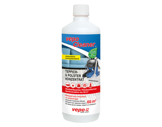 VEPO Teppich und Polsterreiniger Konzentrat 66 m2 vepocleaner 1000 ml in  präsentiert im Onlineshop von KAQTU Design AG. Reinigungsmittel ist von VEPO