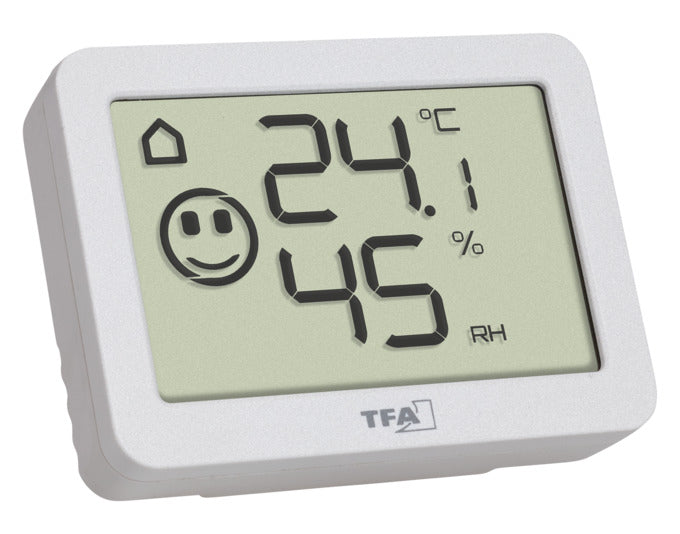 TFA Thermometer-Hygrometer Digital weiss 4x5.5x1.5 cm -10…+60°C in  präsentiert im Onlineshop von KAQTU Design AG. Thermometer ist von TFA