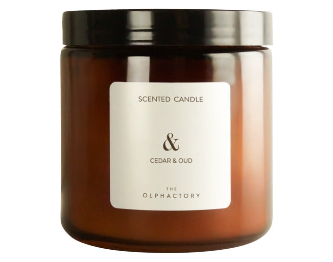 THE OLPHACTORY Duftkerze L Cedar & Oud 360 g 60 h