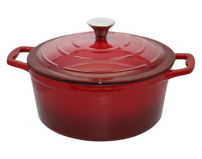 <tc>ELO</tc> Cast iron roaster red cream enamelled 4.2 l ø 26 cm