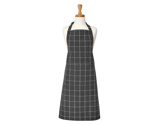 LADELLE Küchenschürze Eco Check charcoal 70x89 cm in  präsentiert im Onlineshop von KAQTU Design AG. Küchenhelfer ist von LADELLE