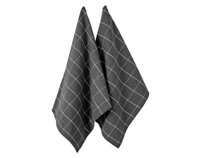 LADELLE Küchentuch Eco Check charcoal 45x70 cm 2 Stk. in  präsentiert im Onlineshop von KAQTU Design AG. Küchentuch ist von LADELLE