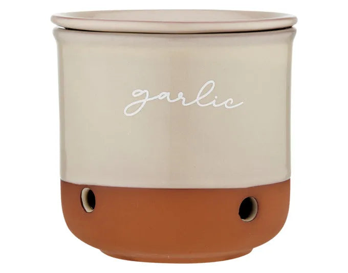 LADELLE Vorratstopf Garlic Eco taupe ø 10x10.8 cm in  präsentiert im Onlineshop von KAQTU Design AG. Küchenhelfer ist von LADELLE
