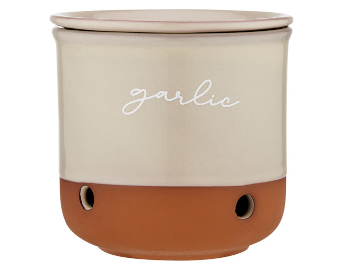 LADELLE Vorratstopf Garlic Eco white ø 10x10.8 cm in  präsentiert im Onlineshop von KAQTU Design AG. Küchenhelfer ist von LADELLE
