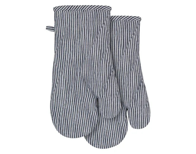 LADELLE Ofenhandschuh Lina Stripe navy 18x33 cm 2 Stk. in  präsentiert im Onlineshop von KAQTU Design AG. Backutensilien ist von LADELLE
