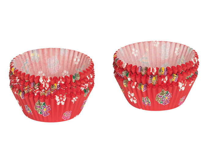PATISSE Papierförmchen 200 Stück rot/bunt Weihnachtsmotive ø 5 cm in  präsentiert im Onlineshop von KAQTU Design AG. Backform / Backblech ist von PATISSE