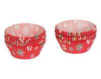 PATISSE Papierförmchen 200 Stück rot/bunt Weihnachtsmotive ø 5 cm