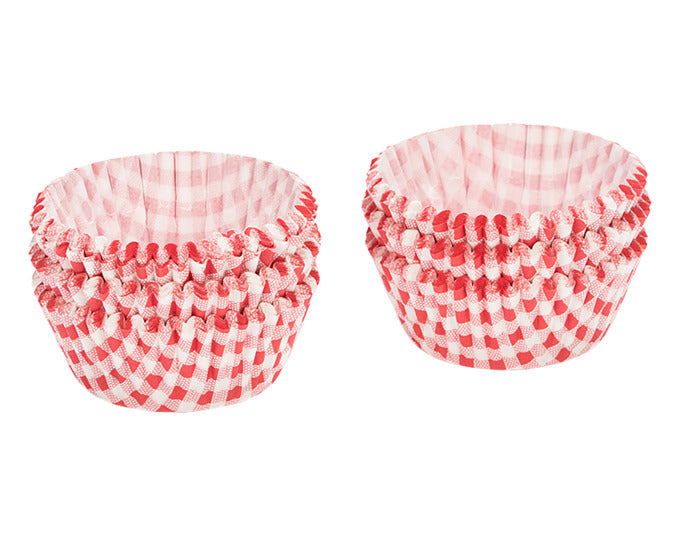 PATISSE Papierförmchen 200 Stück rot/weiss kariert Vichy ø 5 cm in  präsentiert im Onlineshop von KAQTU Design AG. Backform / Backblech ist von PATISSE